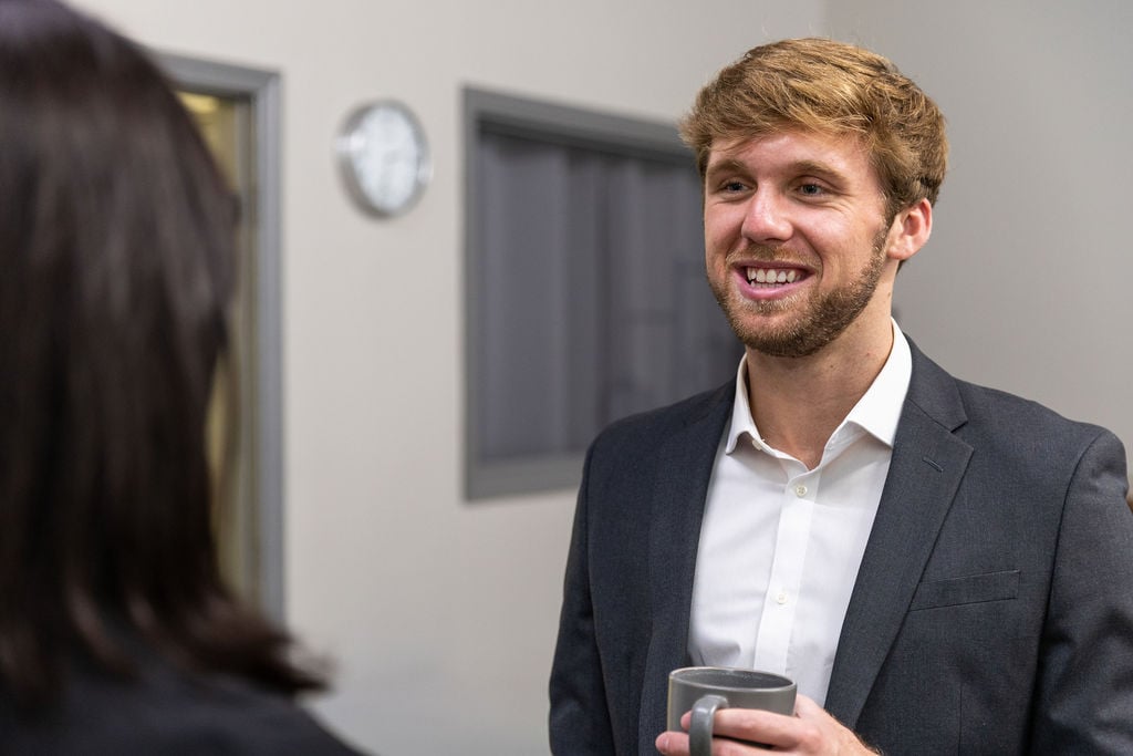 man smiling